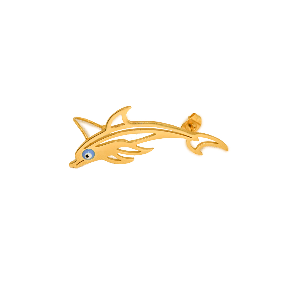 Arete con clip Delfín