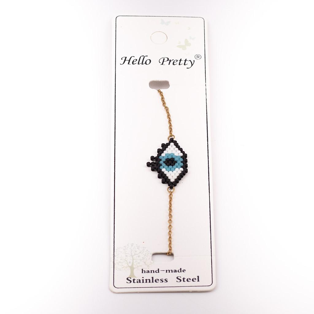 PUL251	Pulsera  Acero  Ojo