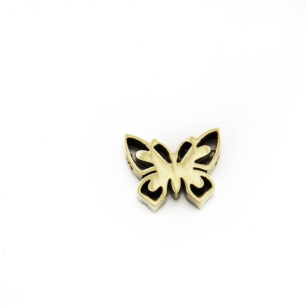 JE2218 Dije Acero Dorado Mini  1cm aprox