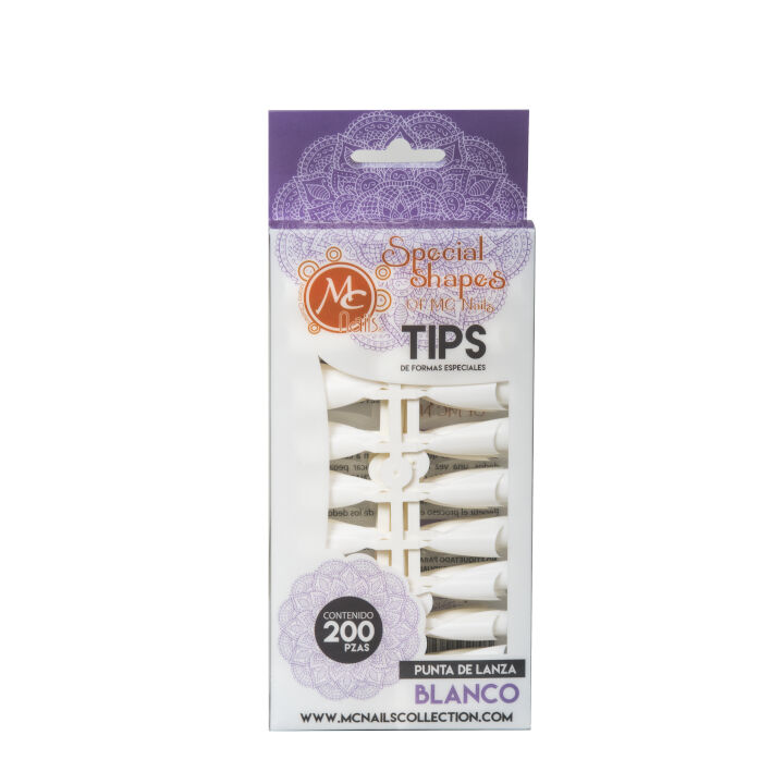062563 MC Tips 200 pz Punta de Lanza Blanca